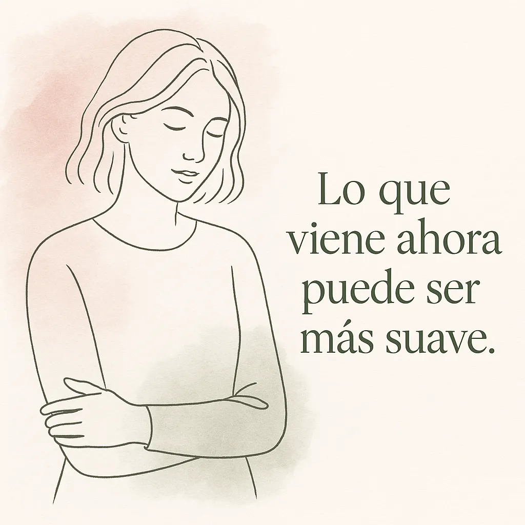 Ilustración emocional de una mujer sintiendo ansiedad al empezar el año