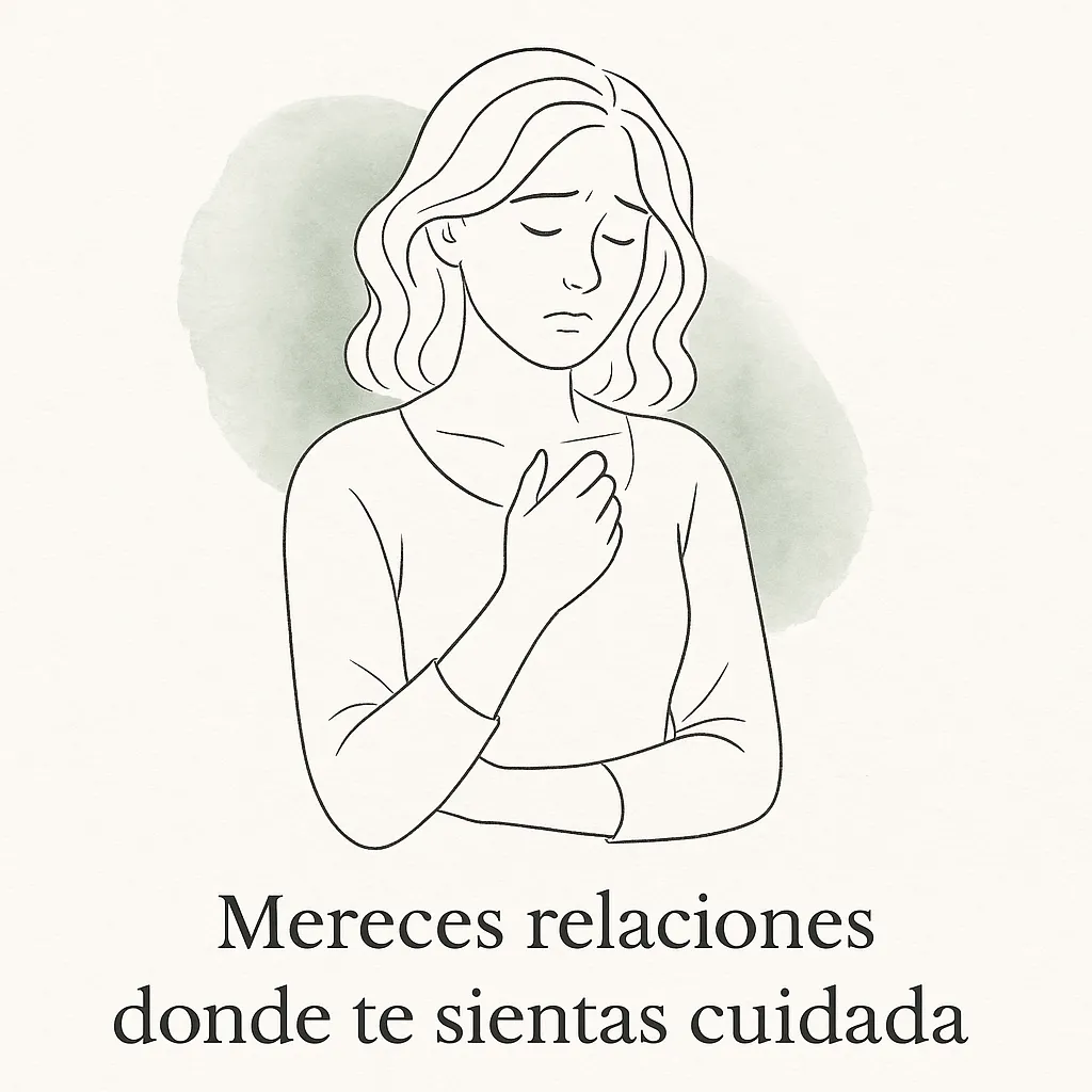 Ilustración emocional que acompaña el proceso de comprender patrones en relaciones que duelen