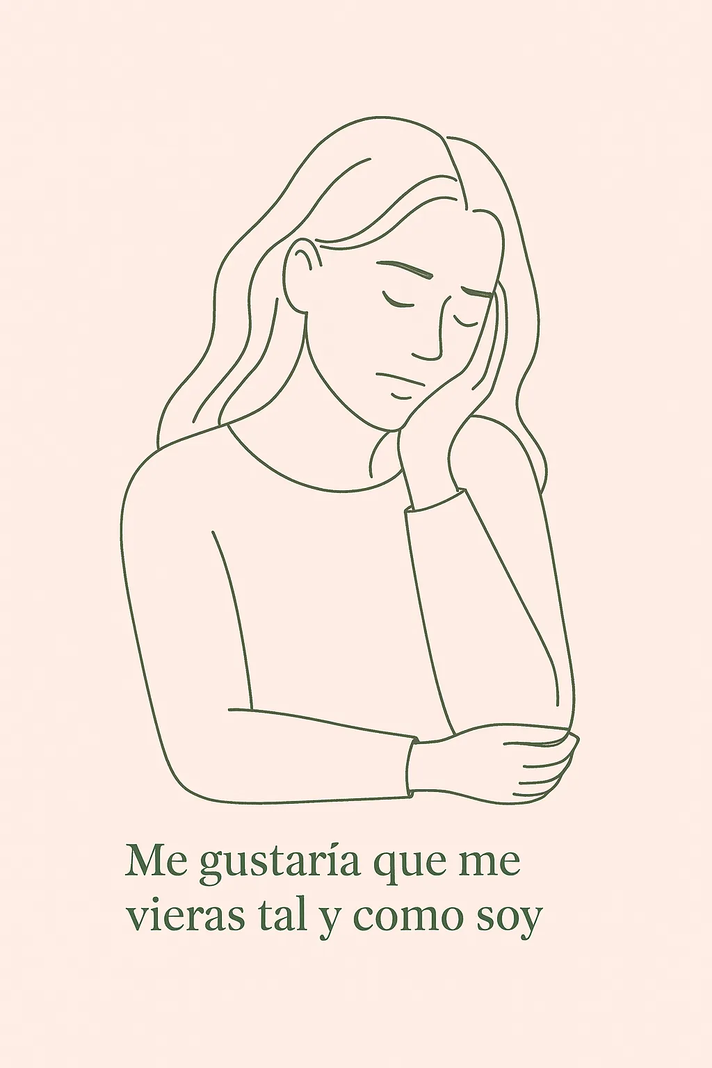 Ilustración emocional sobre idealizar a quien no te cuida