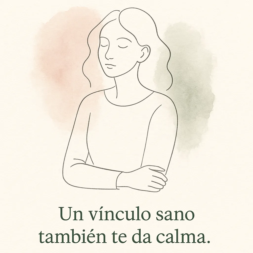 Ilustración emocional sobre relaciones seguras