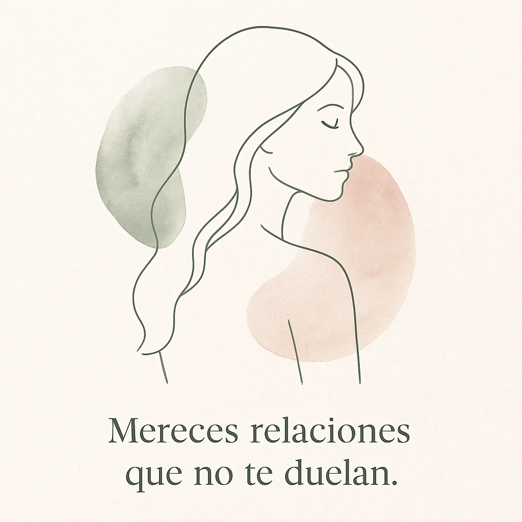 Ilustración emocional sobre quererte sin necesitar ser elegida