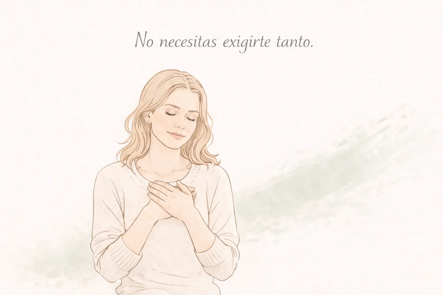Ilustración sobre autoexigencia femenina y su impacto en la autoestima