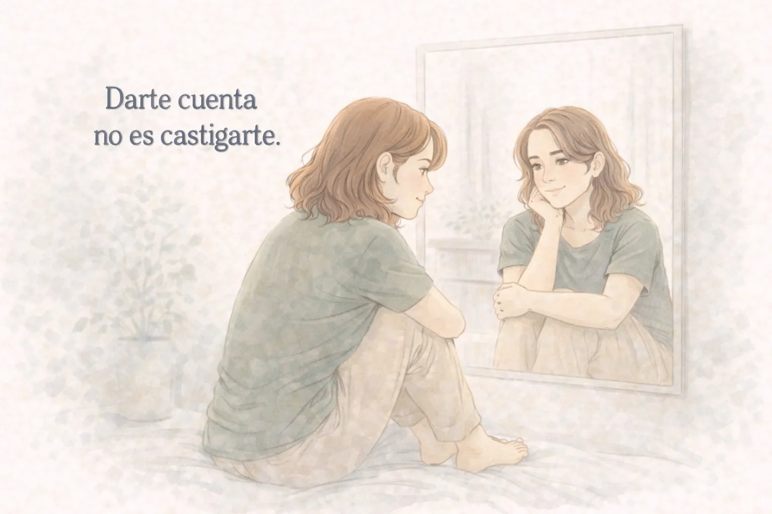 Ilustración sobre autoestima en las relaciones y búsqueda de validación externa