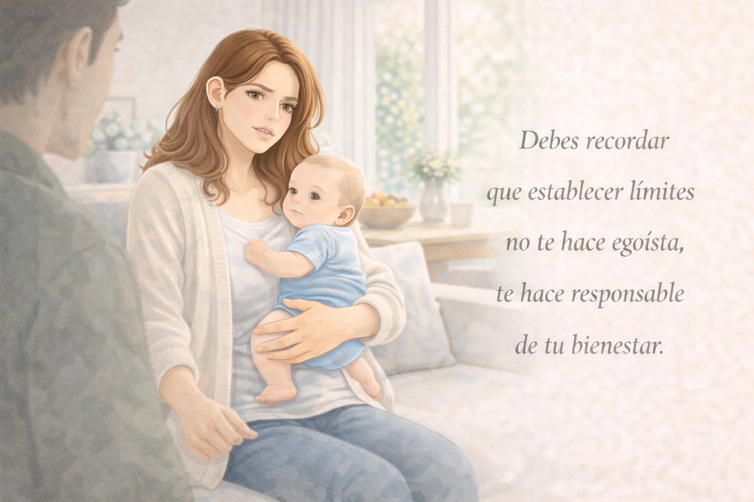 Madre sintiendo que no llega a todo debido a la carga mental y las responsabilidades familiares