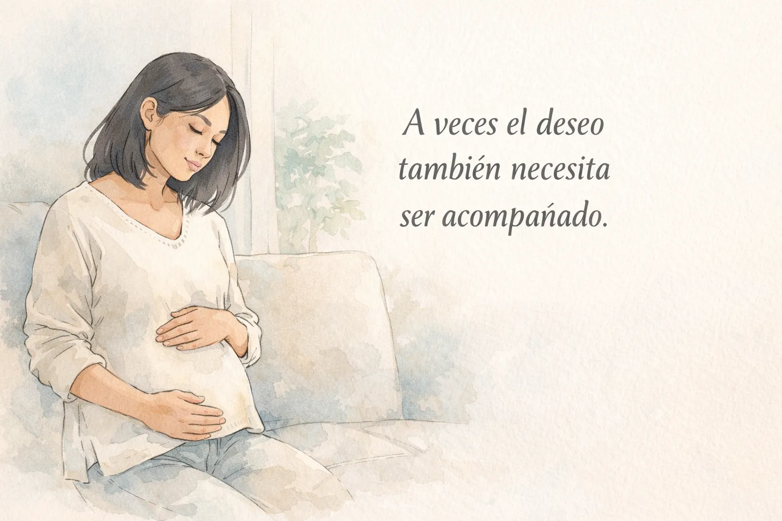 madre reflexiva sintiendo cambio de identidad en la maternidad