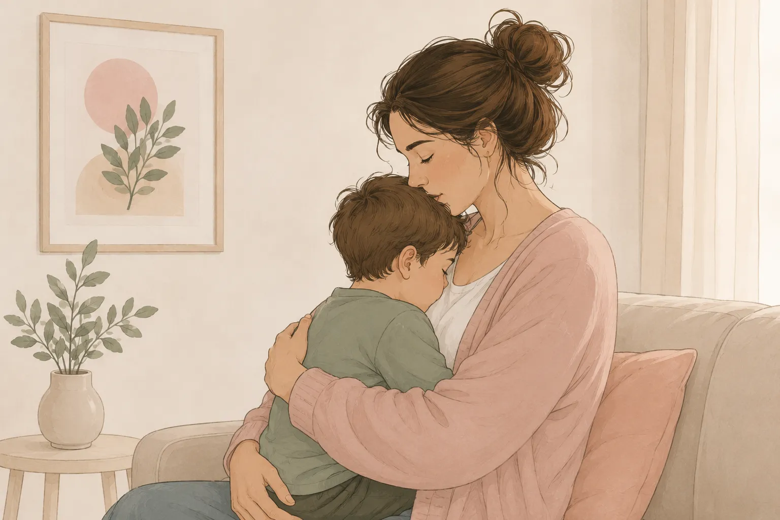 Mujer reflexionando sobre cómo la historia personal influye en la maternidad y las emociones