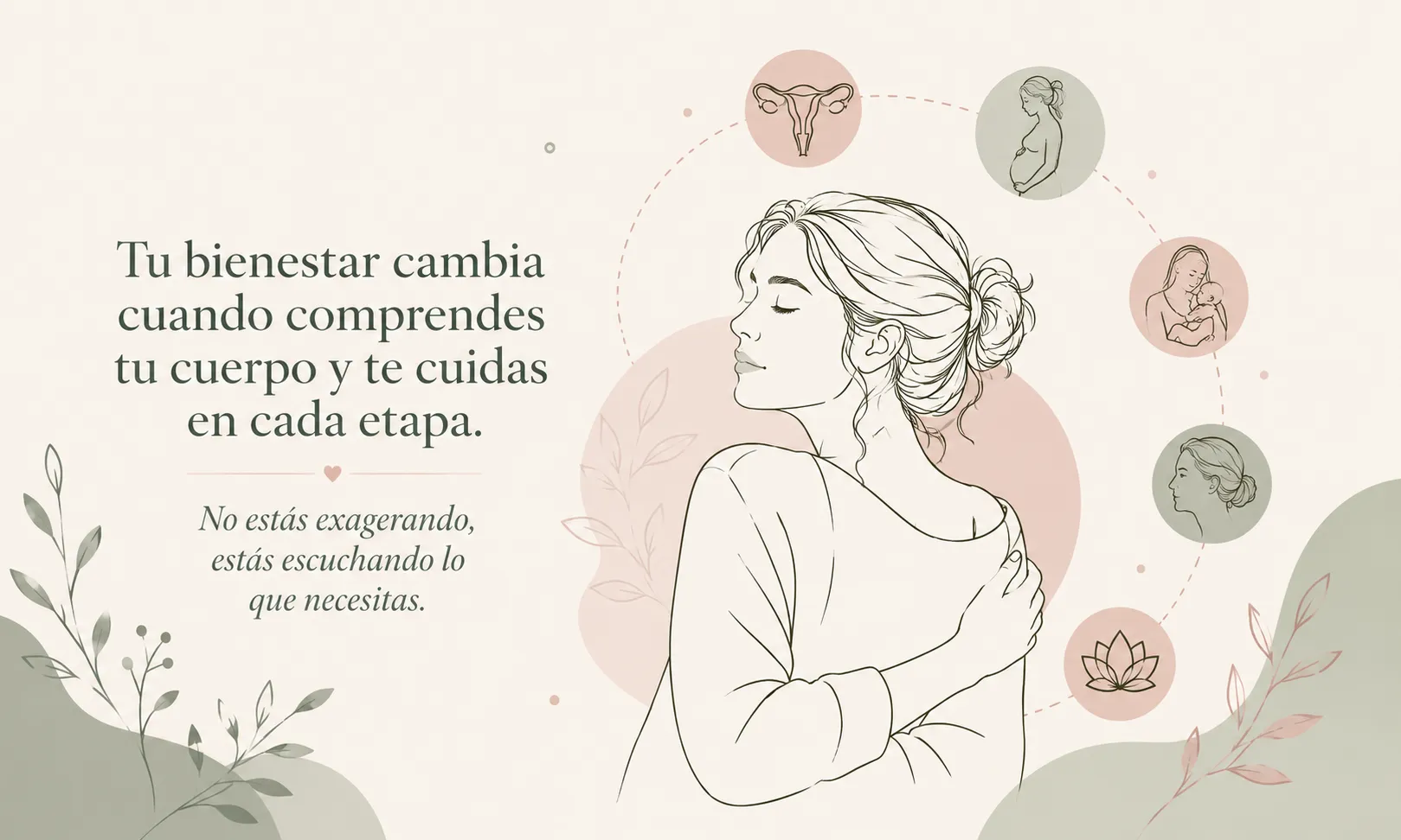 Tu bienestar cambia cuando comprendes tu cuerpo y te cuidas en cada etapa.