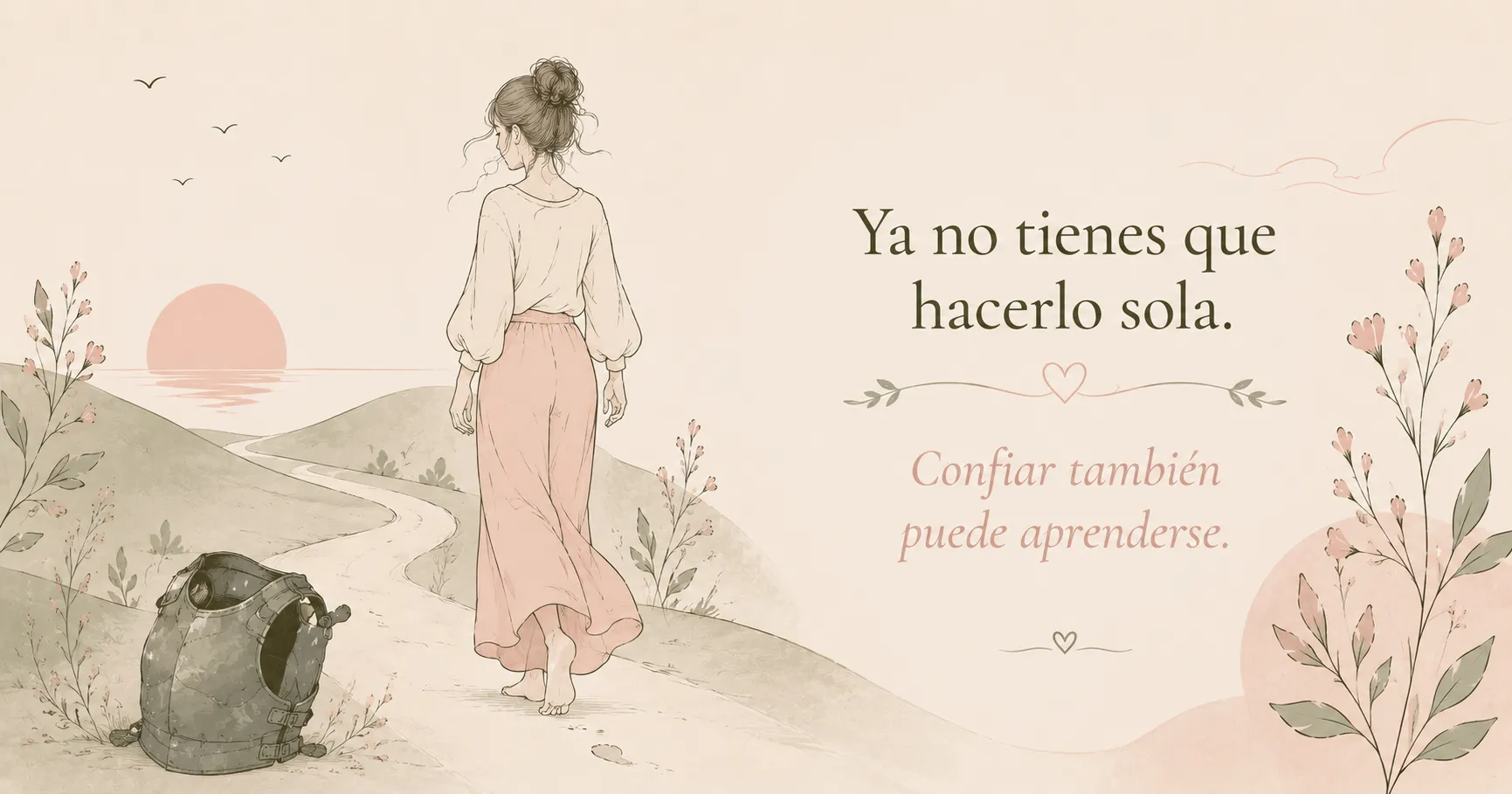 Ya no tienes que hacerlo sola. Confiar también puede aprenderse.