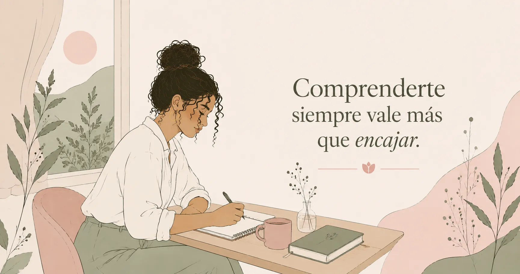 Comprenderte siempre vale más que encajar.