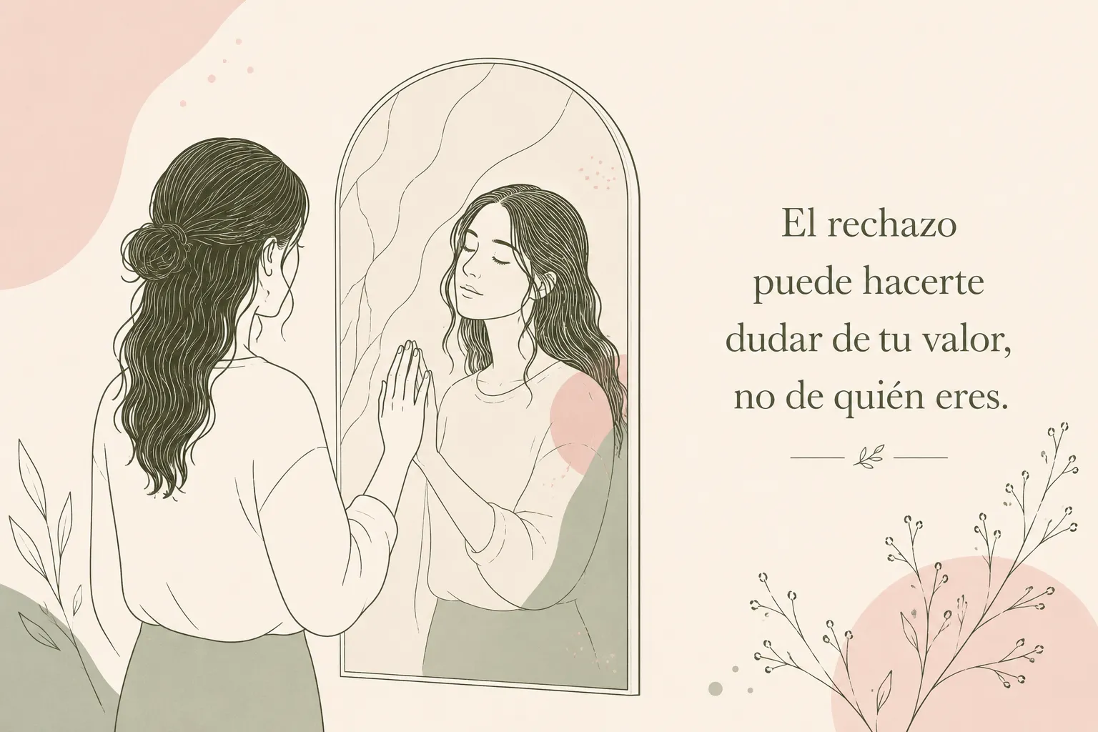 El rechazo puede hacerte dudar de tu valor, no de quién eres.