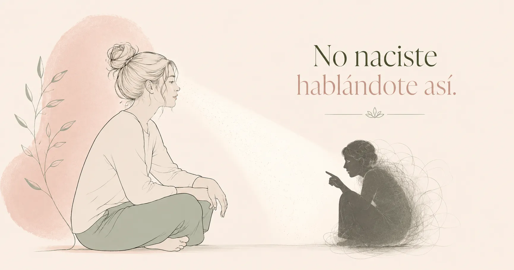 No naciste hablándote así. La crítica interna puede ser un aprendizaje, no tu identidad.